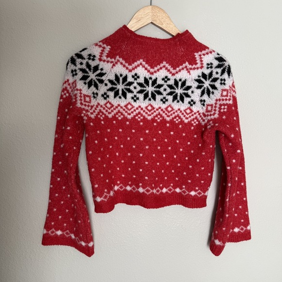 No Boundaries Sweaters - No Boundaries Oversized XXS Nordic Snowflake Holiday Pullover Sweater Ski Winter